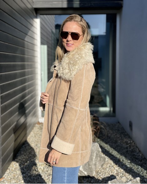 Kabát dámský Luisa Cerano béžový